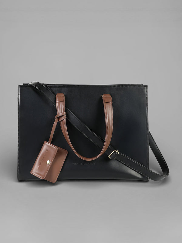 The Circadian Tote Office Bag-Midnight Black
