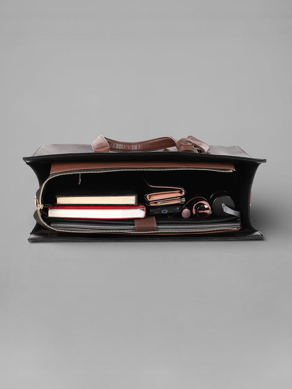 The Circadian Tote Office Bag-Midnight Black