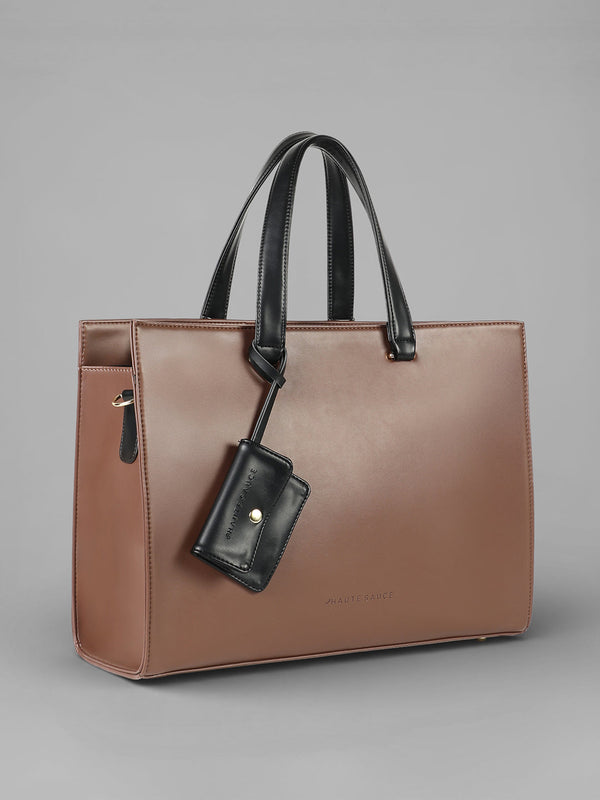 The Circadian Tote Office Bag-Chocolate Brown
