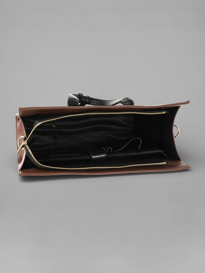 The Circadian Tote Office Bag-Chocolate Brown