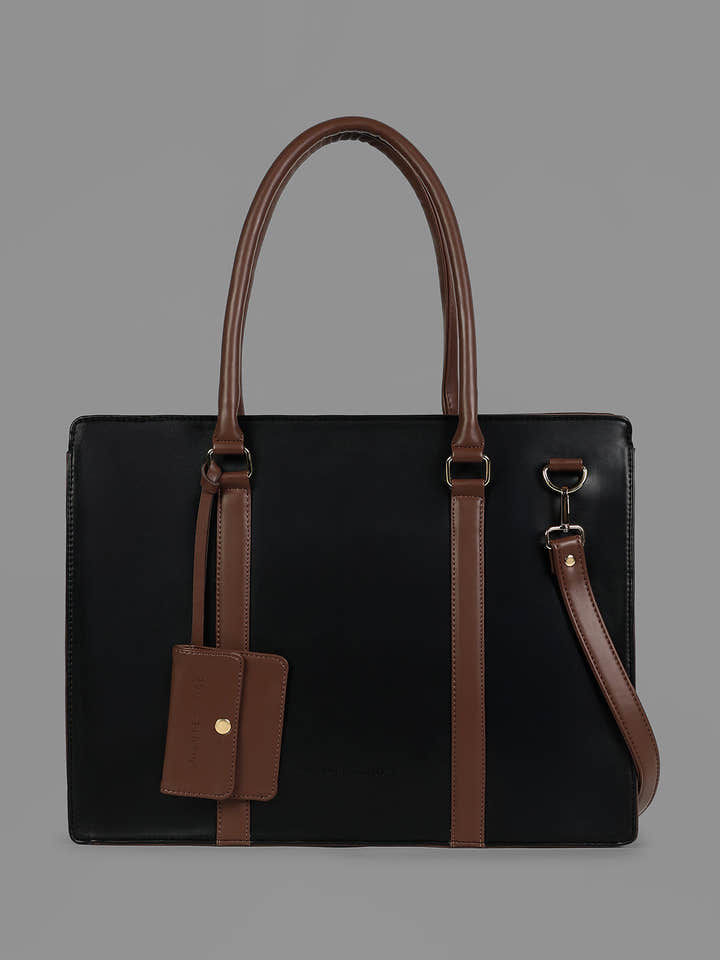 The Diurnal Tote Office Bag - Midnight Black