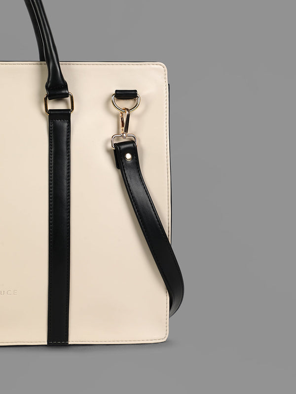 The Diurnal Tote Office Bag - Cream White