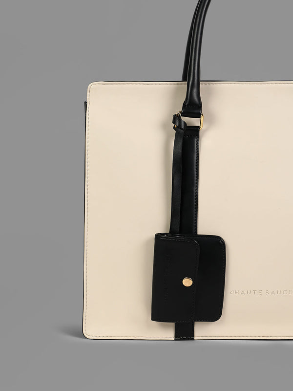 The Diurnal Tote Office Bag - Cream White