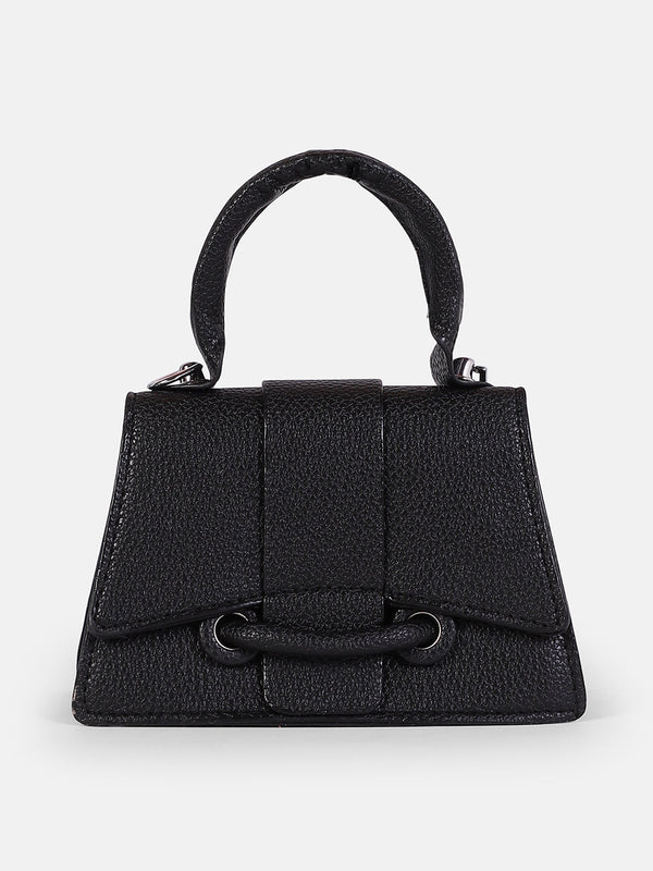 The Mini-Curve Hand Bag - Onyx Black