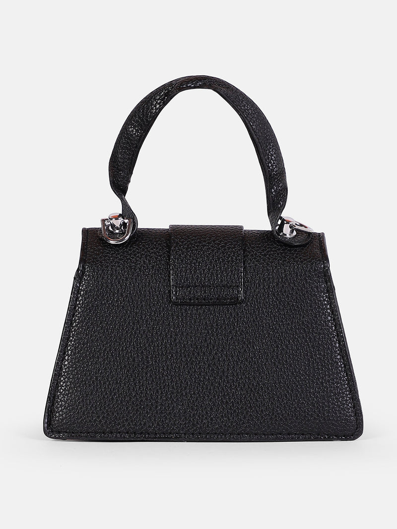 The Mini-Curve Hand Bag - Onyx Black