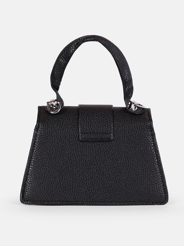 The Mini-Curve Hand Bag - Onyx Black