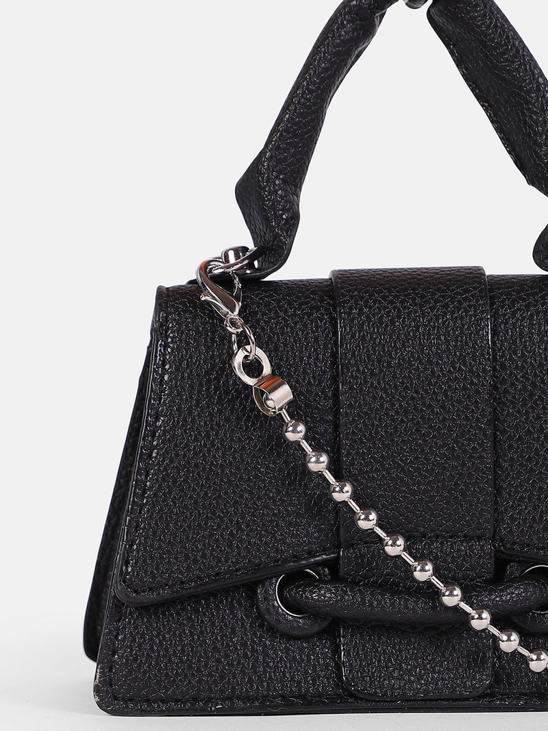 The Mini-Curve Hand Bag - Onyx Black