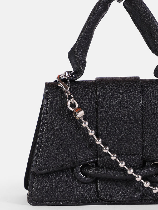 The Mini-Curve Hand Bag - Onyx Black