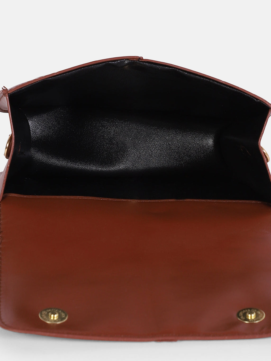 The Check-Block Hand Bag - Tan brown