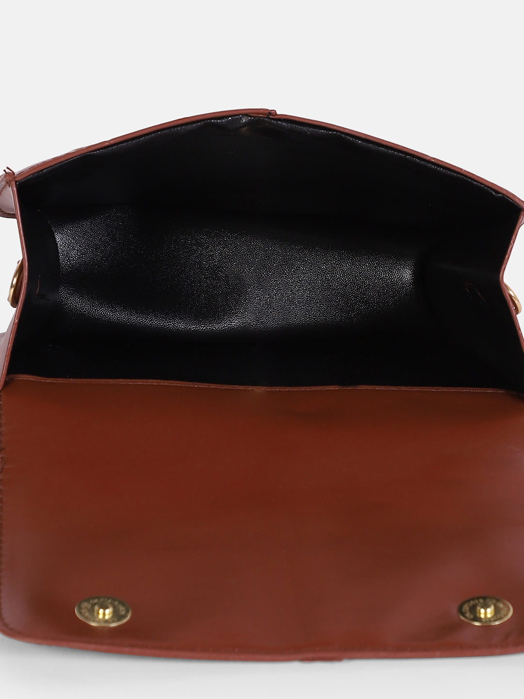 The Check-Block Hand Bag - Tan brown