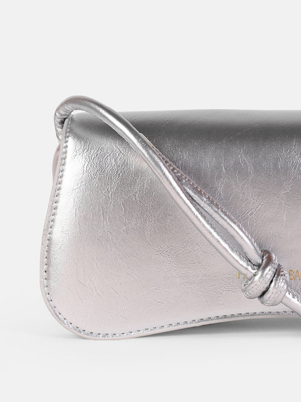 The Gleam Shoulder Bag - Metallic Silver