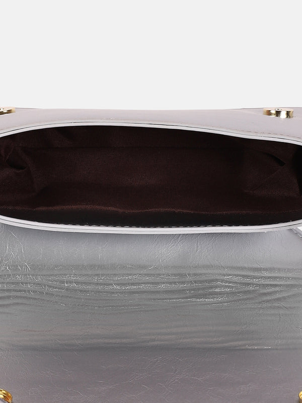 The Gleam Shoulder Bag - Metallic Silver