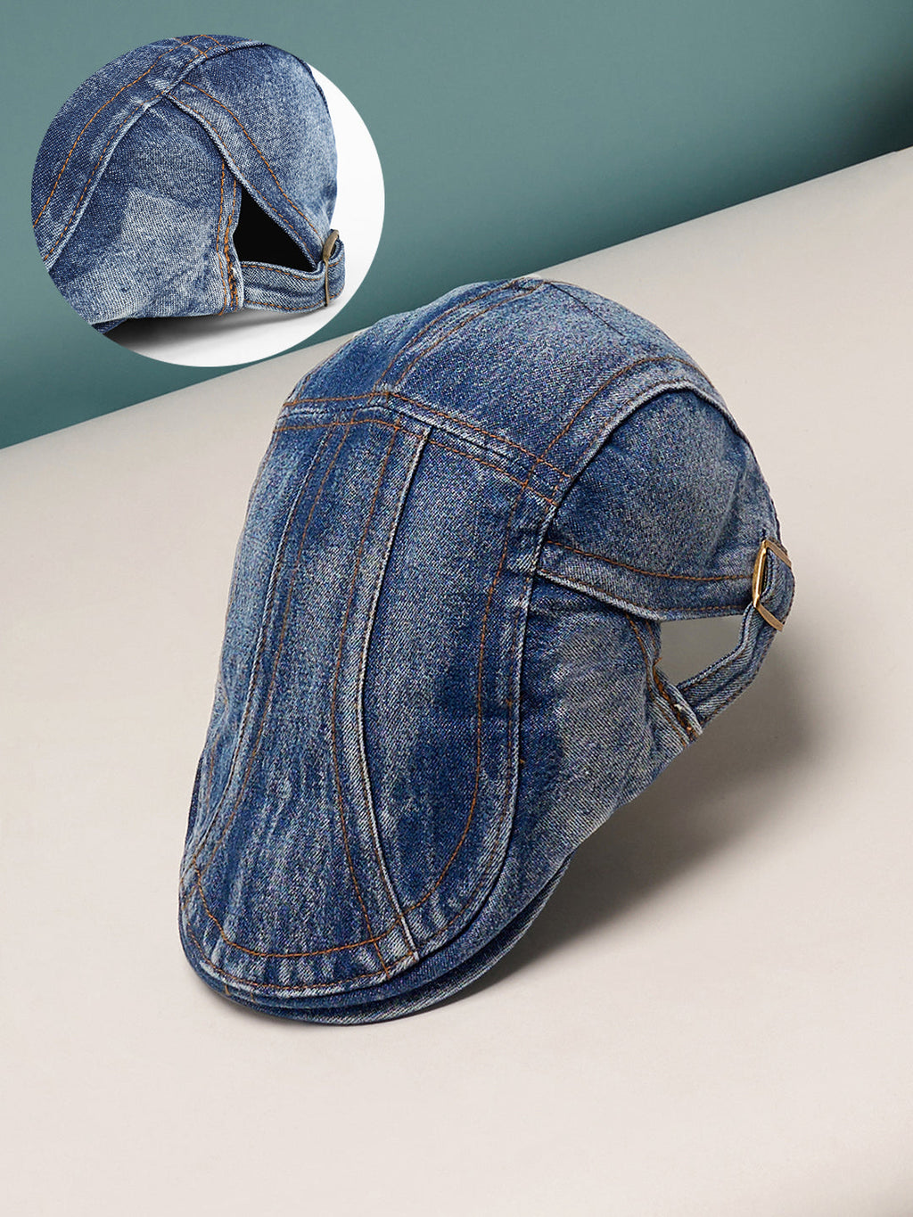 The Denim Driver Cap - Indigo Blue