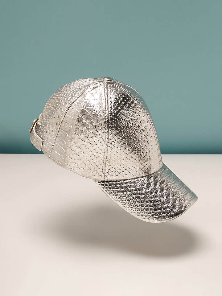 The Scale Baseball Cap - Metallic Silver