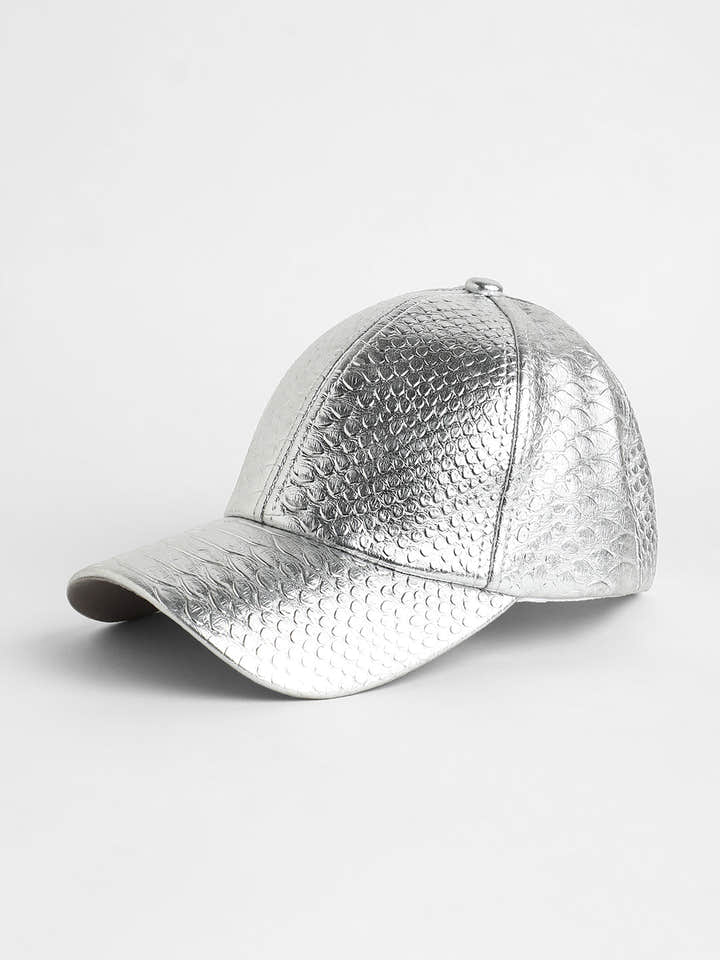 The Scale Baseball Cap - Metallic Silver