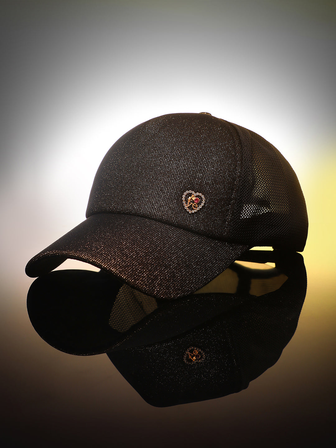 Bling Heart Baseball Cap