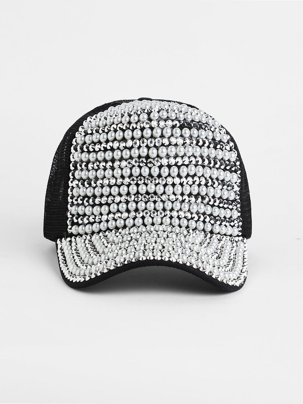 Studded Pearl Baseball Cap