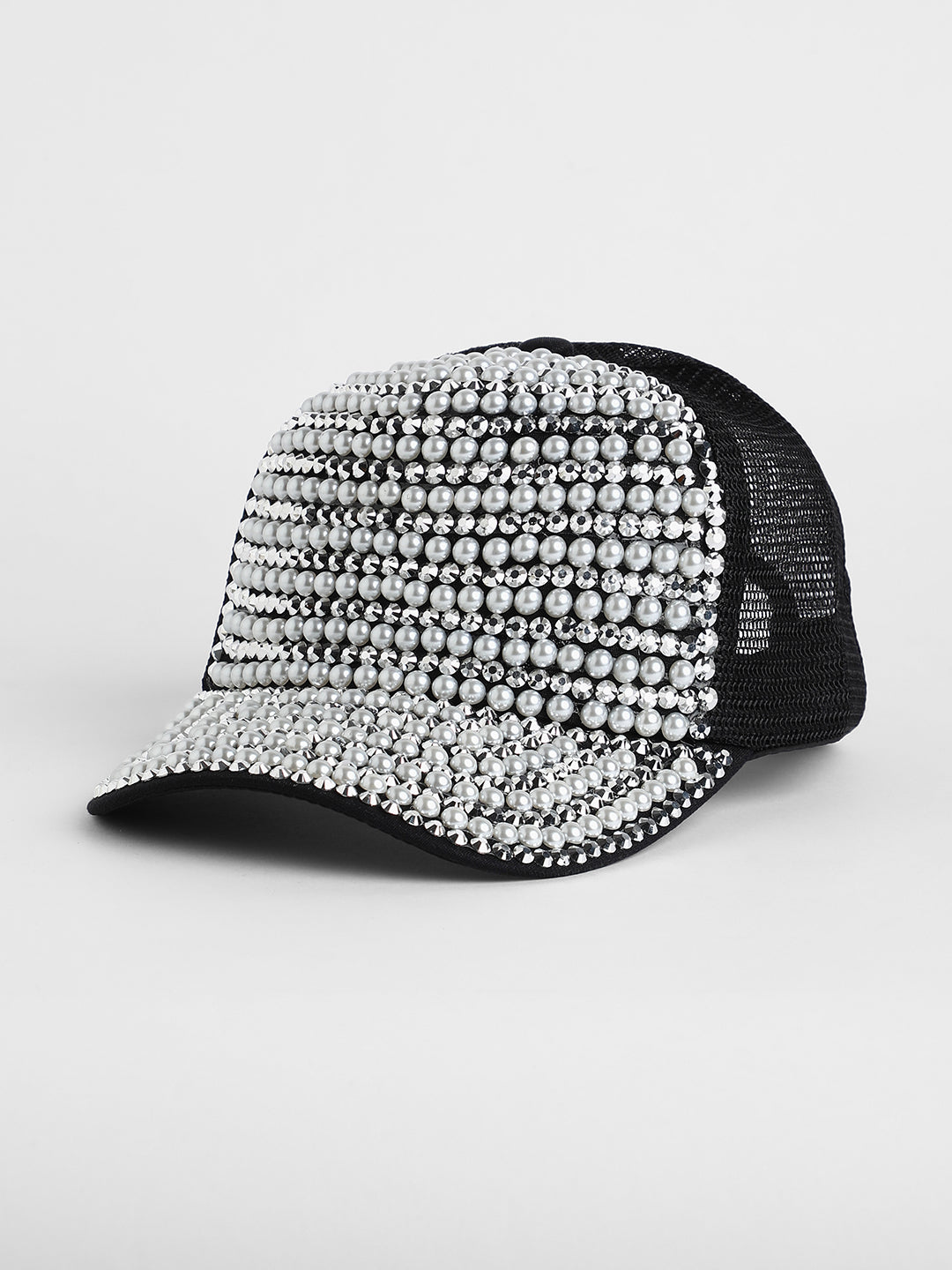 Studded Pearl Baseball Cap
