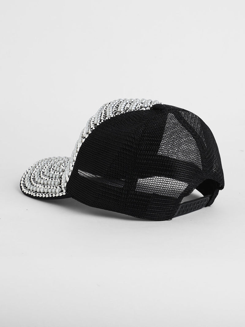 Studded Pearl Baseball Cap