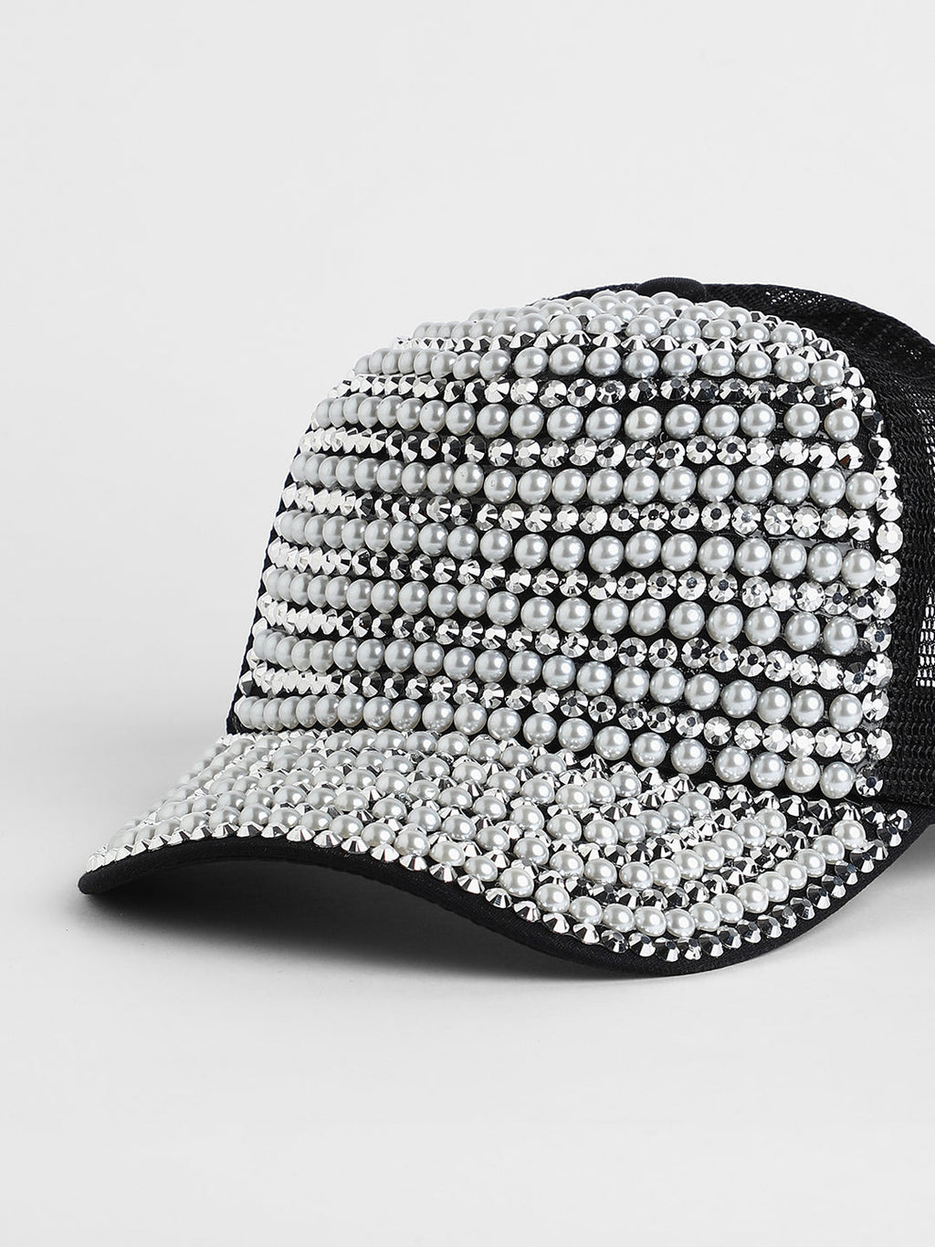 Studded Pearl Baseball Cap