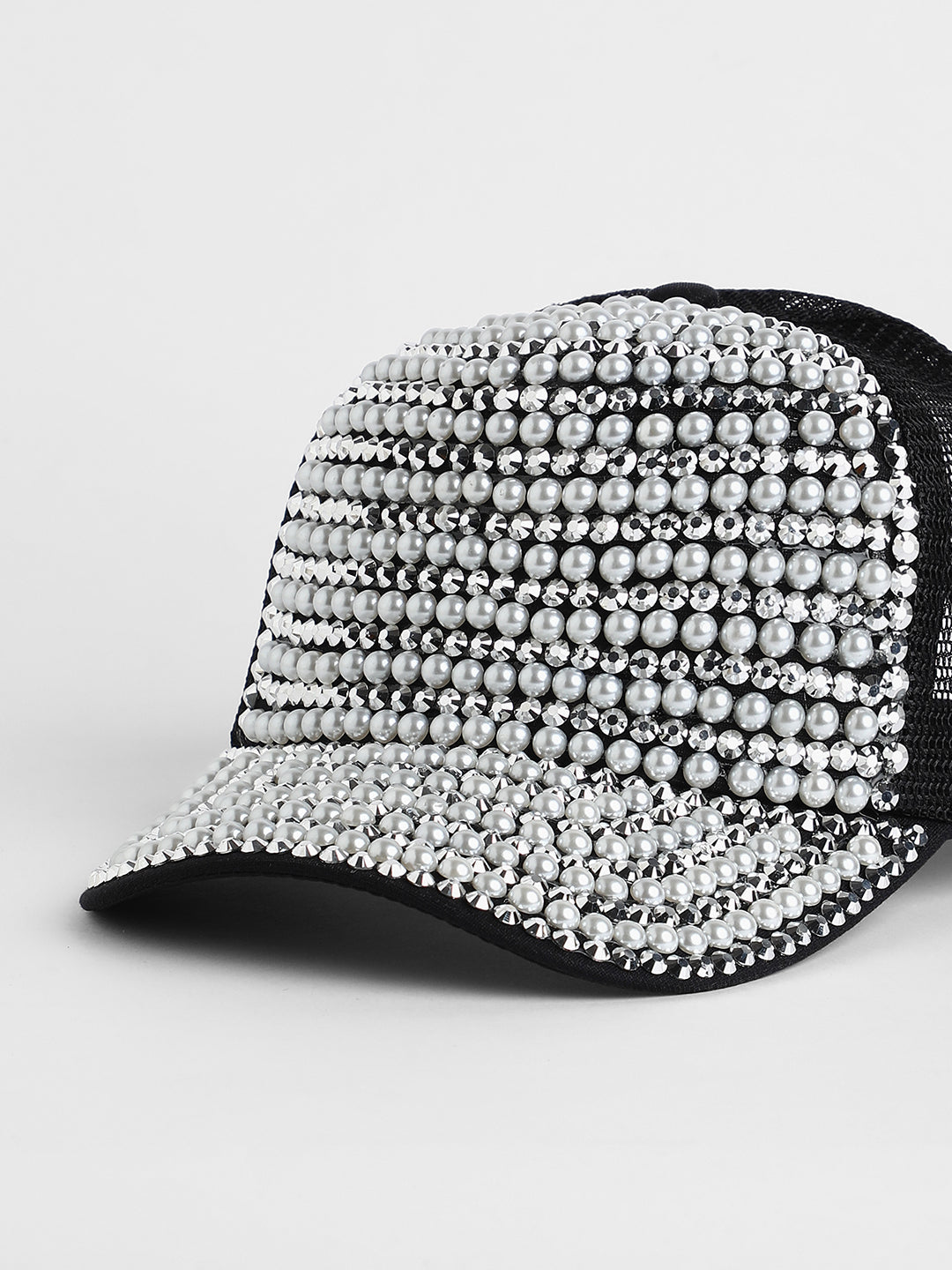Studded Pearl Baseball Cap