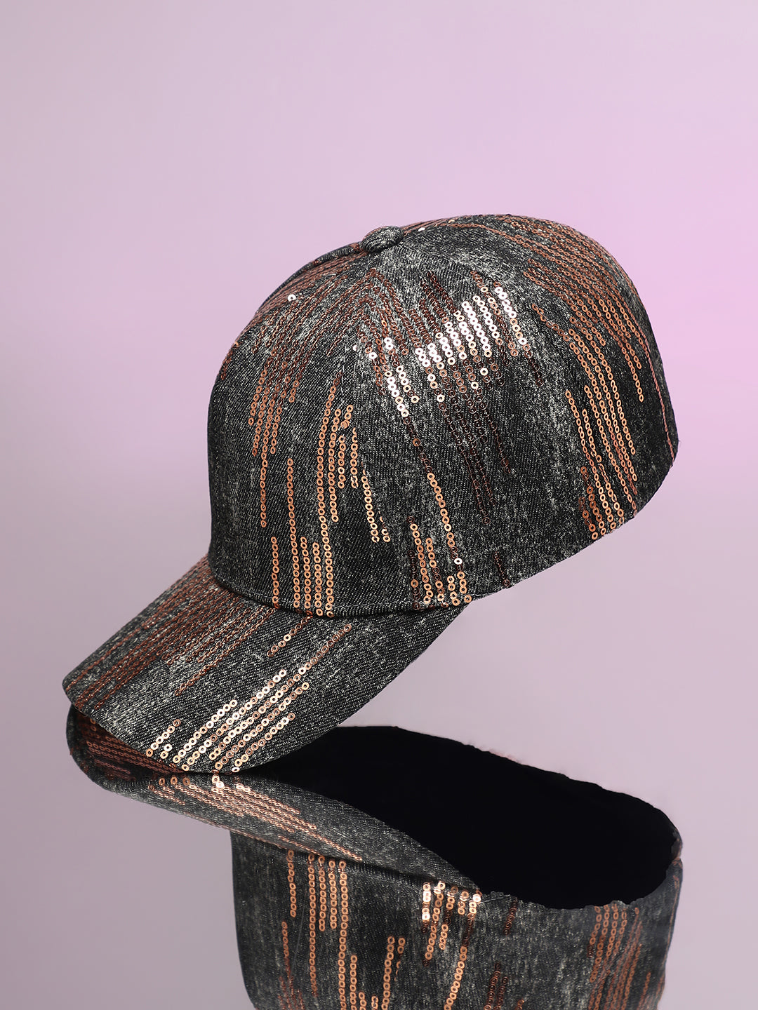Heathered Sequin Baseball Cap