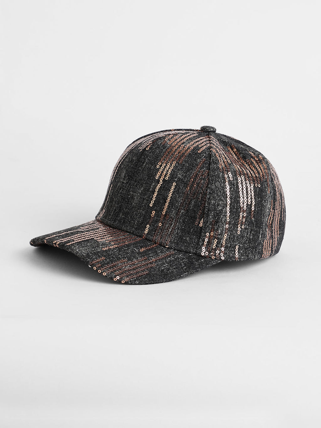 Heathered Sequin Baseball Cap