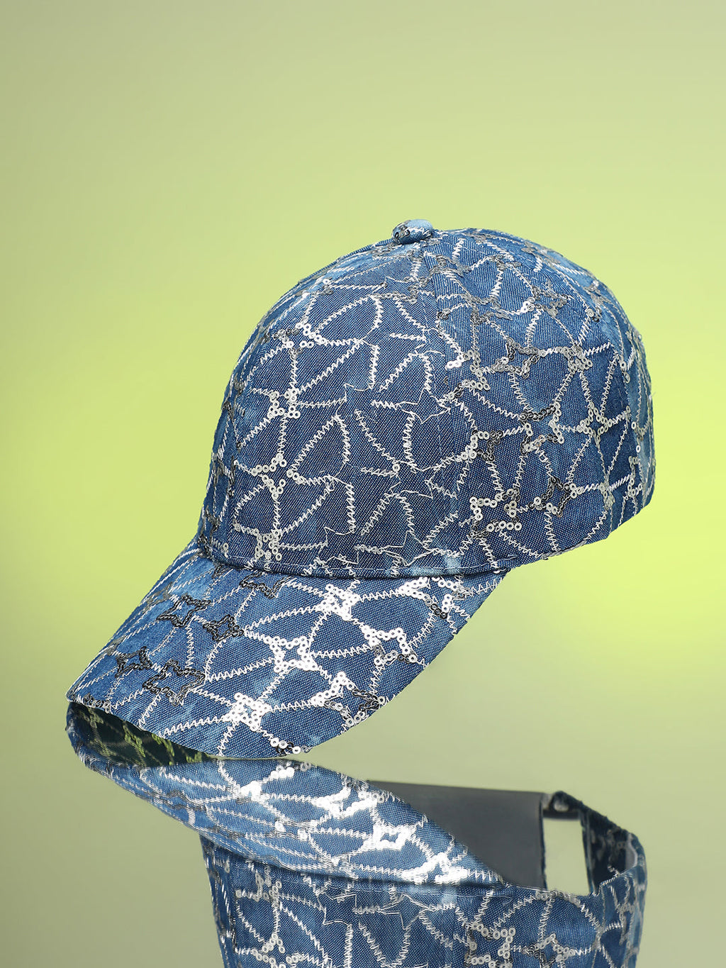 Sequined Star Baseball Cap