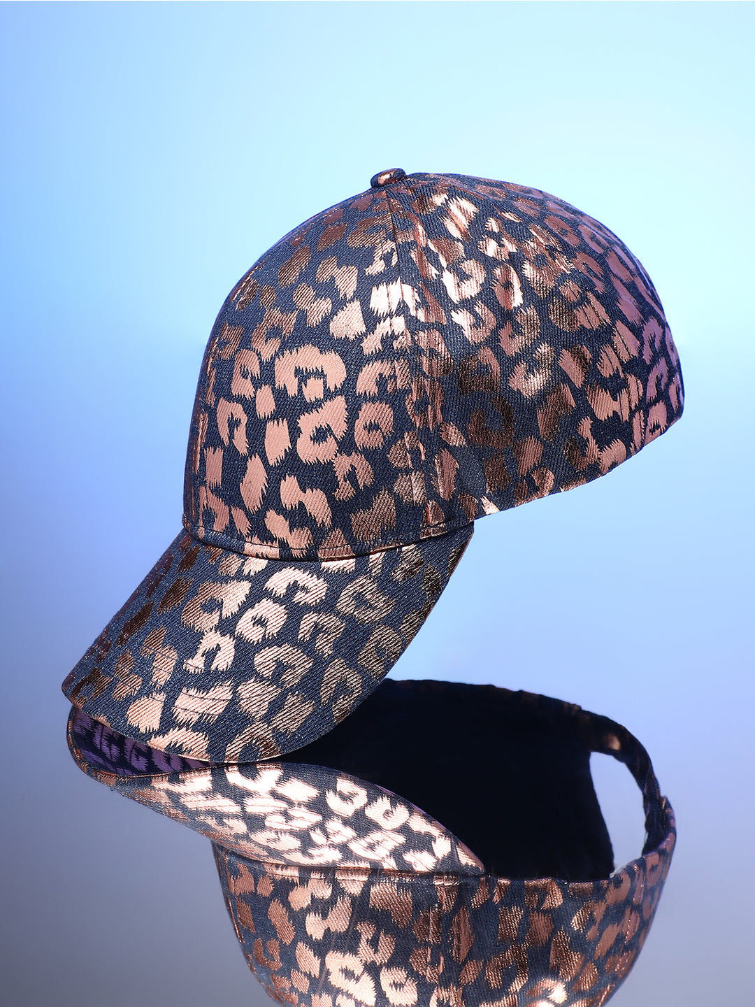 Metallic Leopard Baseball Cap