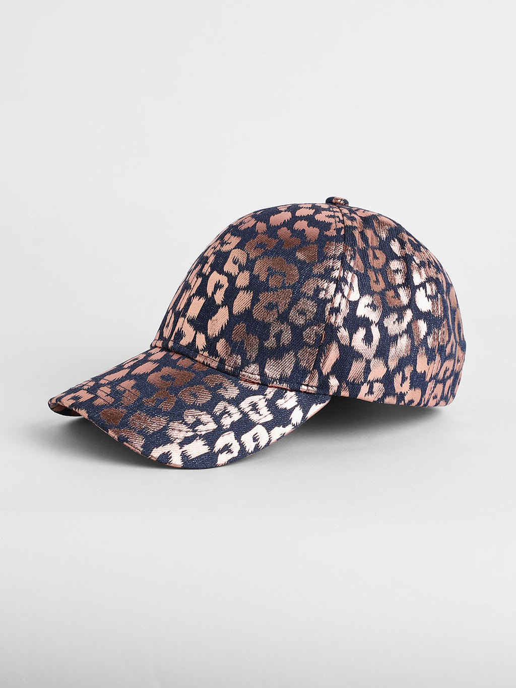 Metallic Leopard Baseball Cap