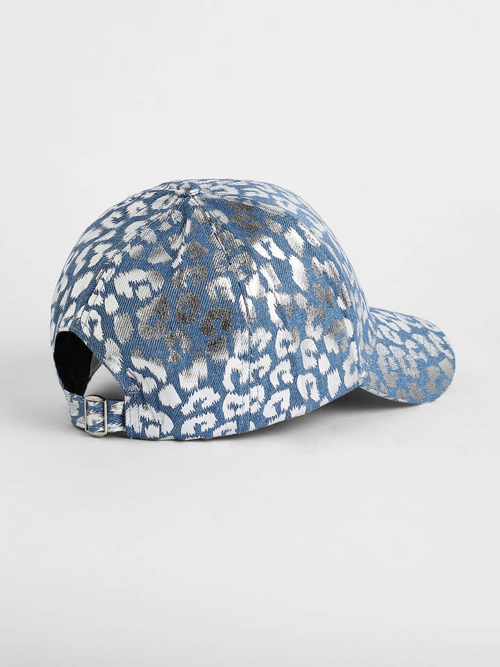 Metallic Leopard Baseball Cap