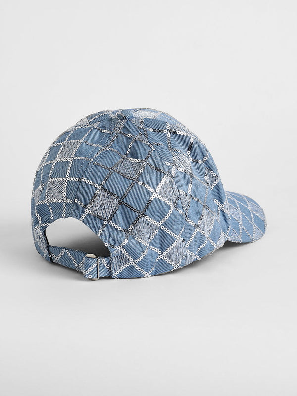 Geometric Sequin Baseball Cap