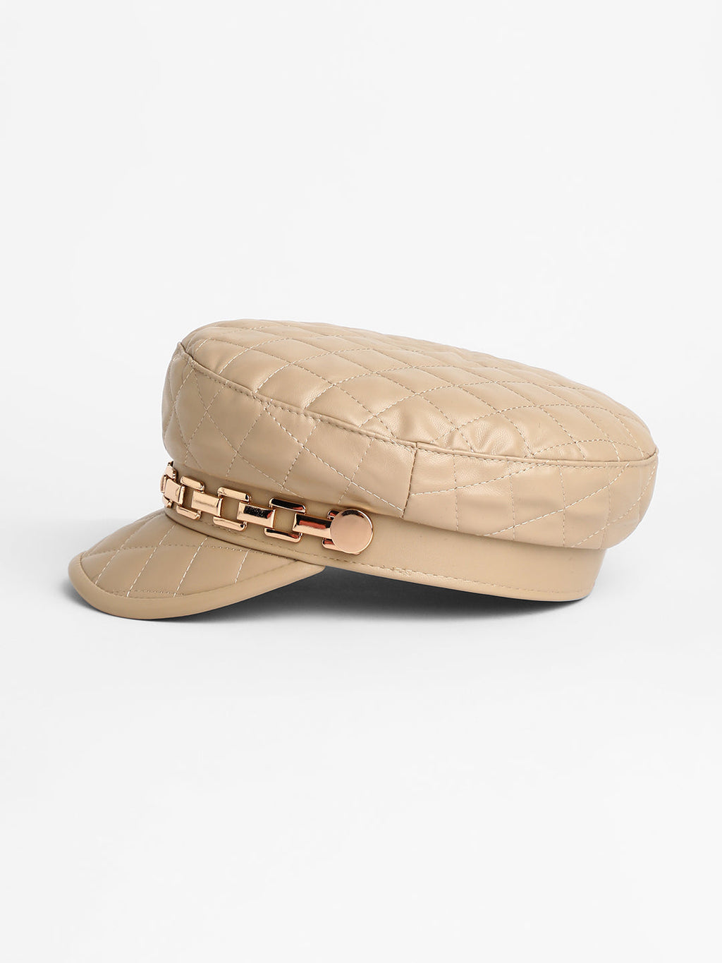 Quilted Breton Cap - Sand Beige