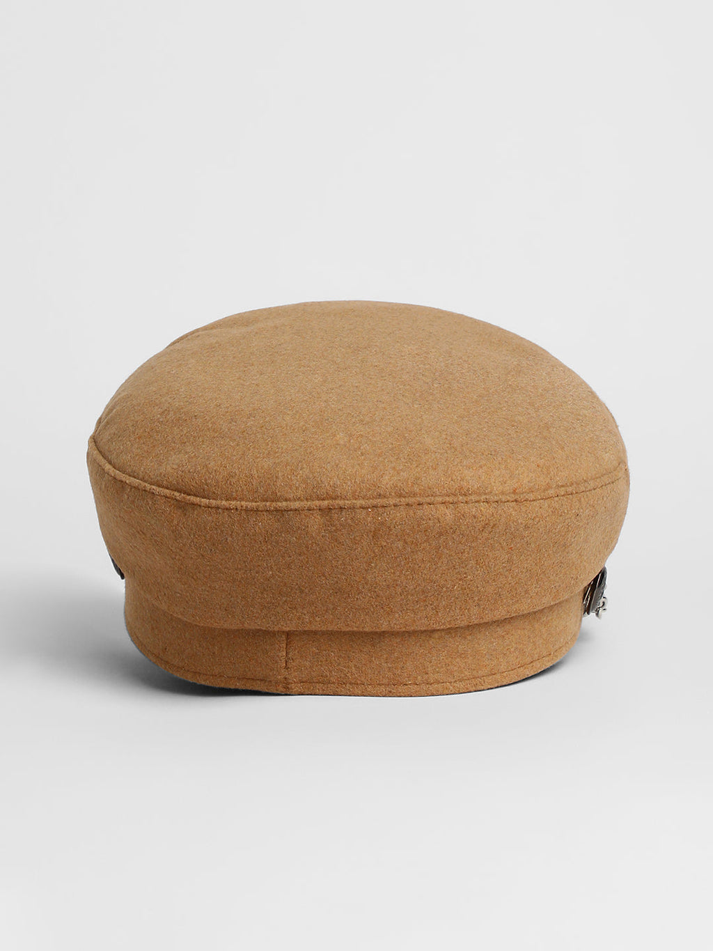 Chain-Lined Bakerboy Cap - Camel Brown