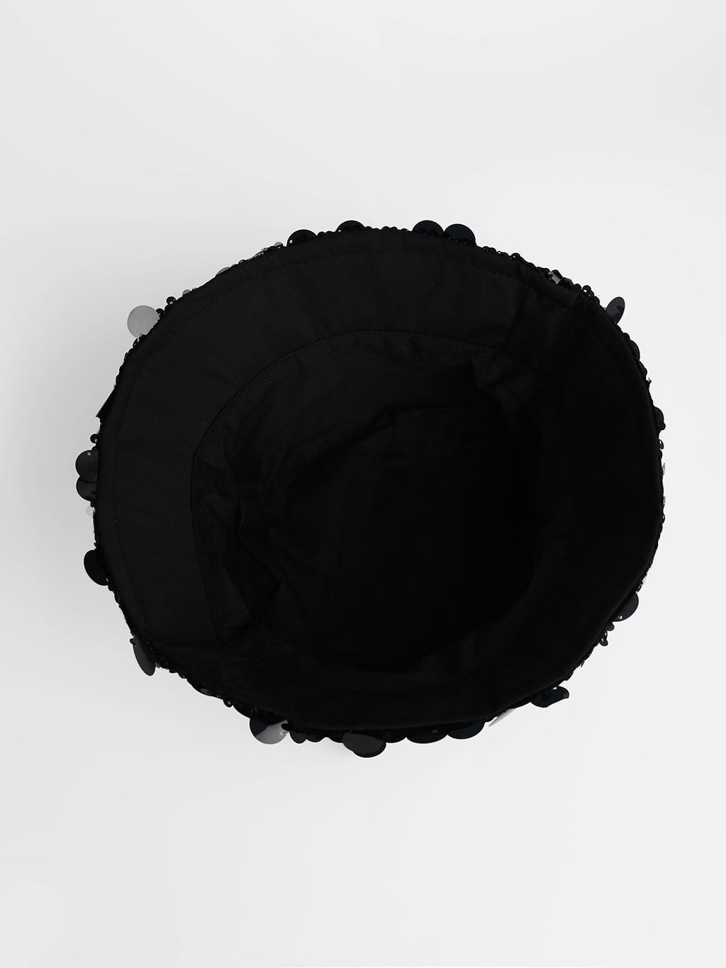 Maxi Sequin Bucket Hat - Onyx Black