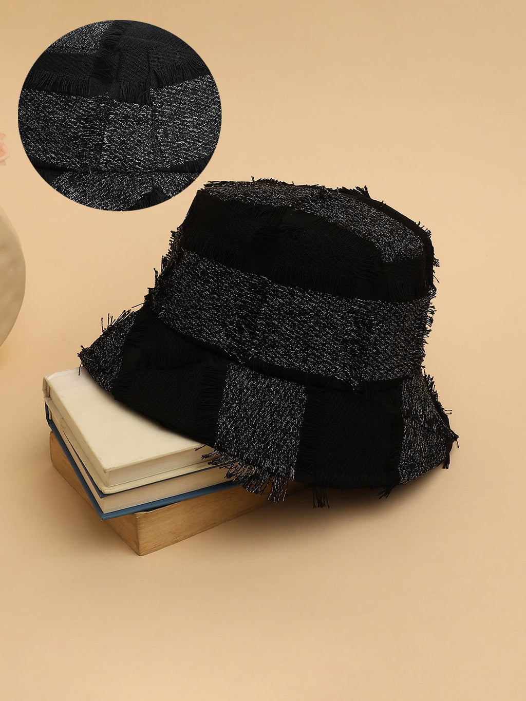 Distressed Bucket Hat - Midnight Black