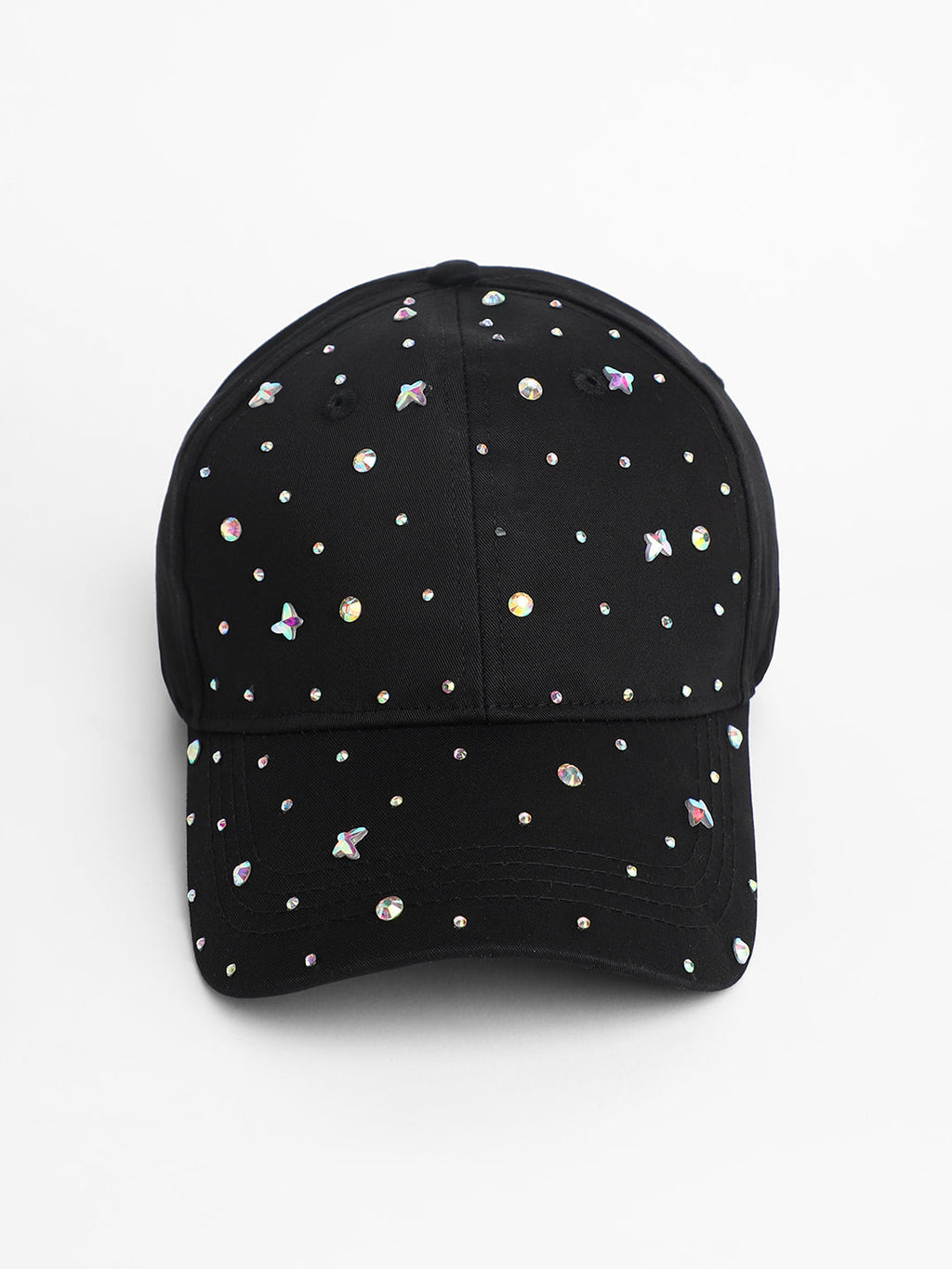 Crystal Butterfly Basketball Cap - Midnight Black