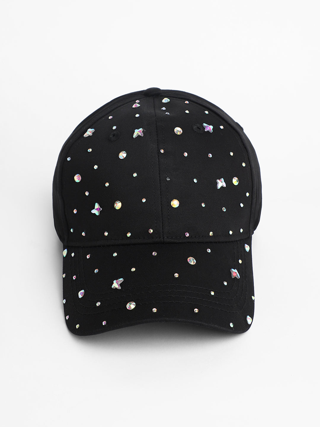 Crystal Butterfly Basketball Cap - Midnight Black