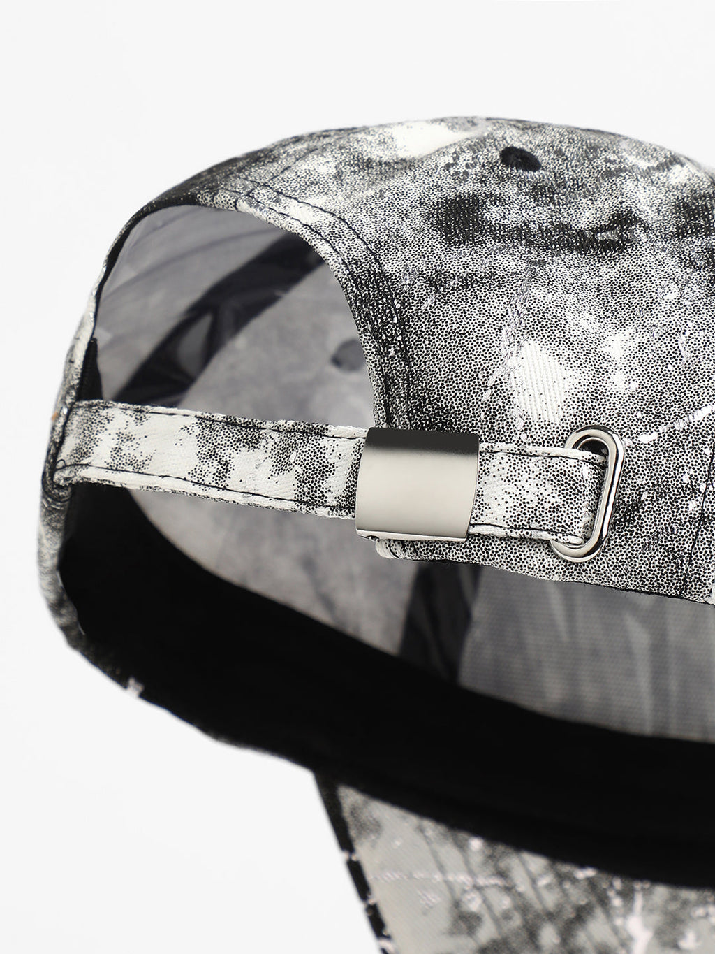 Studded Ombre Basketball Cap - Midnight Black & Ash Grey