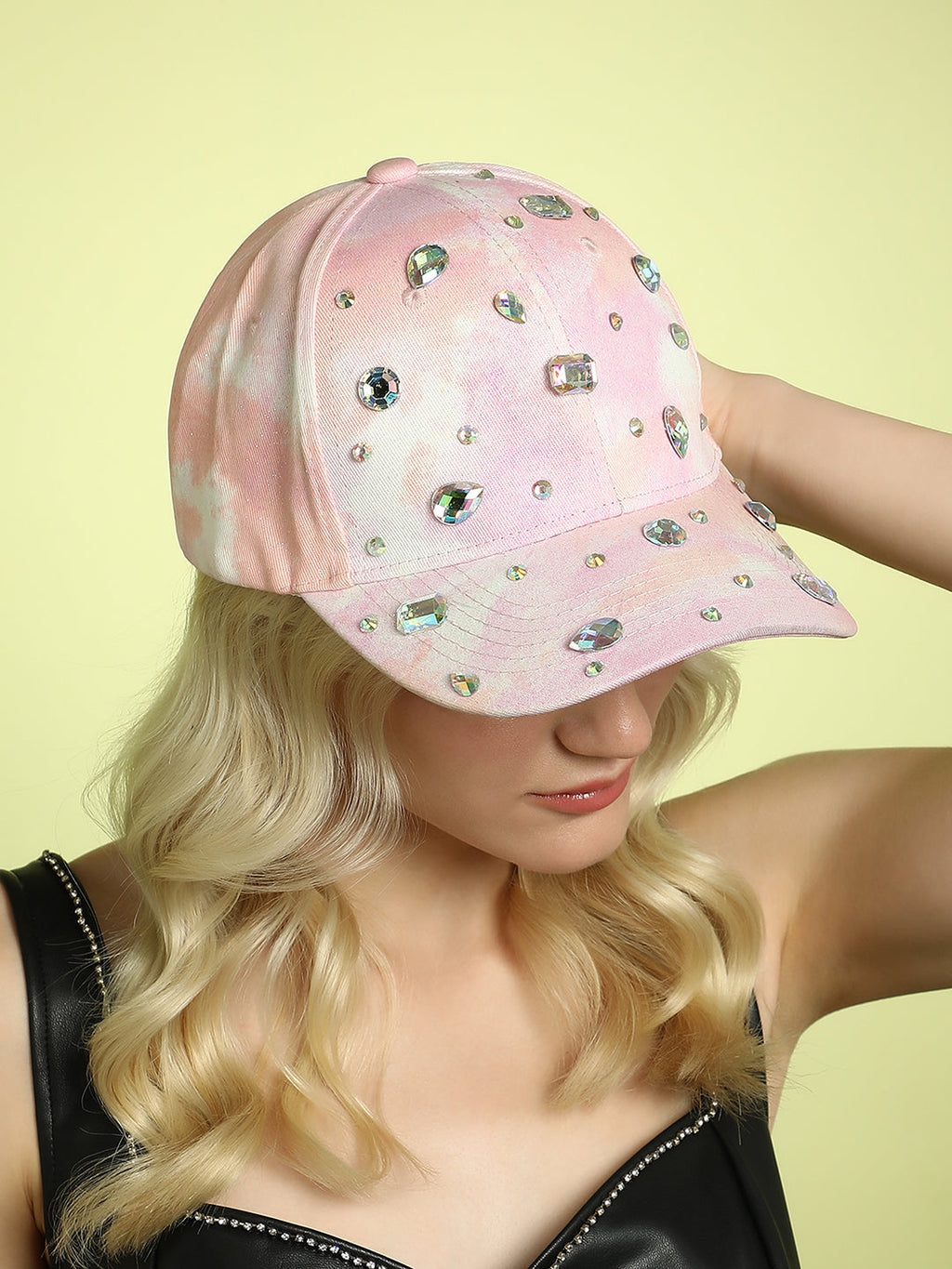 Crystal Ombre Basketball Cap - Pastel Pink