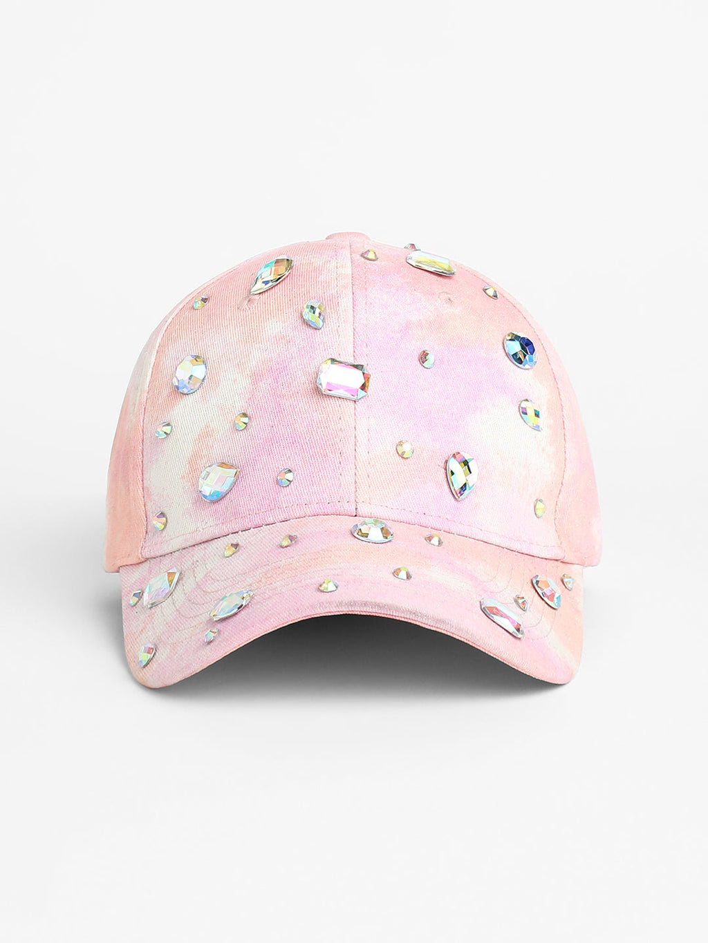 Crystal Ombre Basketball Cap - Pastel Pink