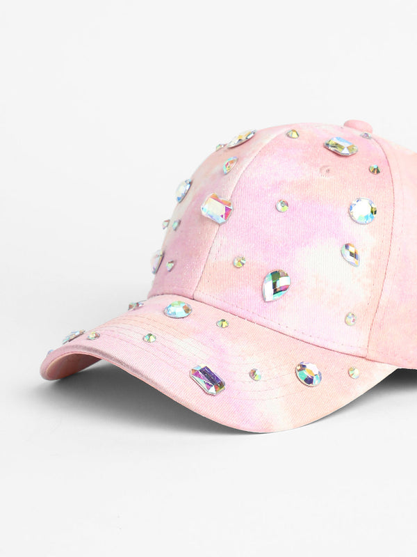 Crystal Ombre Basketball Cap - Pastel Pink