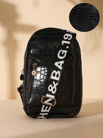 The Commute Crossbody Sling Bag - Obsidian Black
