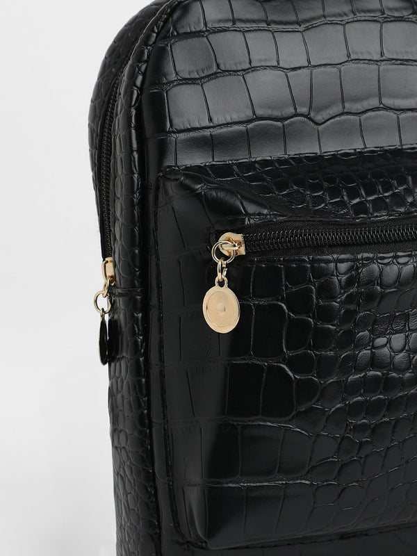 The Commute Crossbody Sling Bag - Obsidian Black