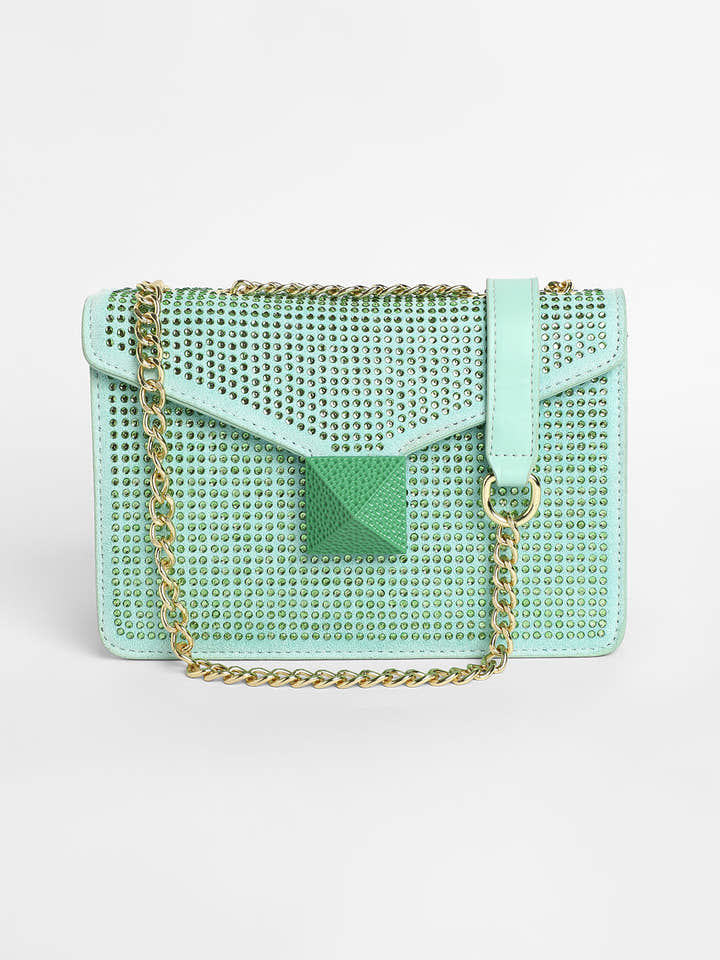The Stud Sling Bag - Mint Green
