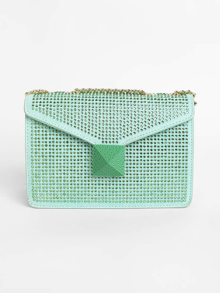 The Stud Sling Bag - Mint Green