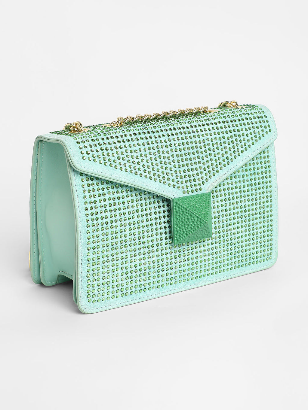 The Stud Sling Bag - Mint Green
