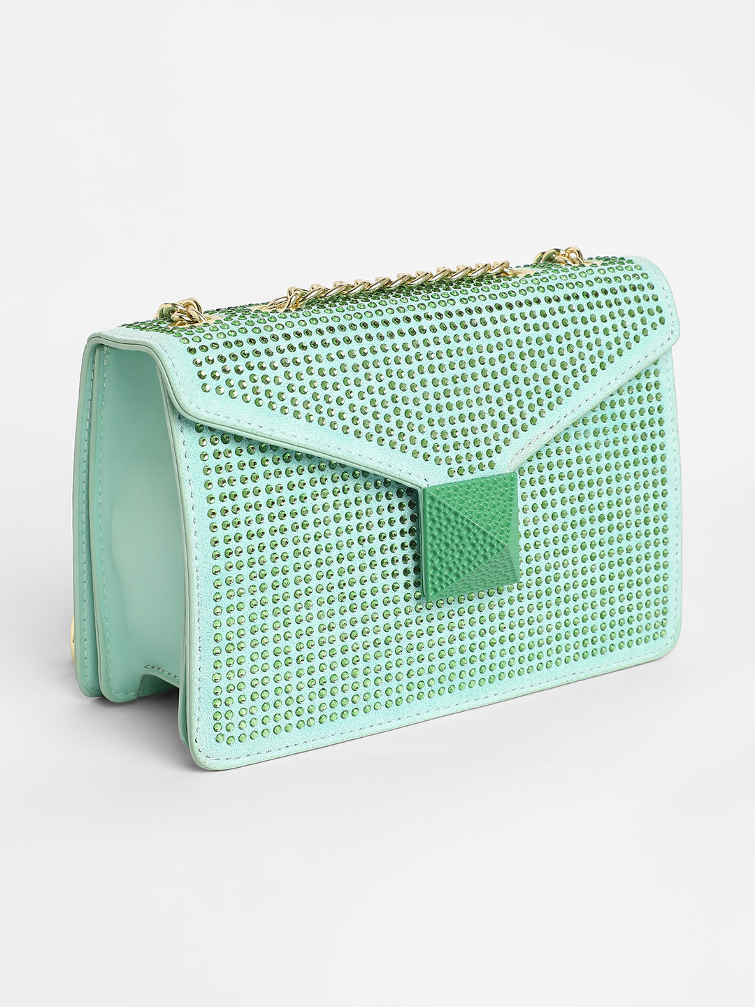 The Stud Sling Bag - Mint Green