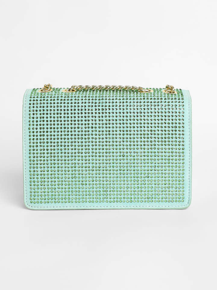 The Stud Sling Bag - Mint Green