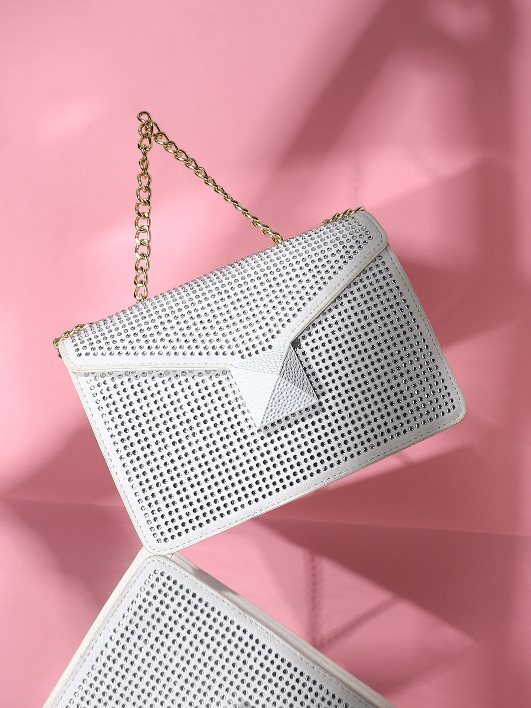 The Stud Sling Bag - Ivory White